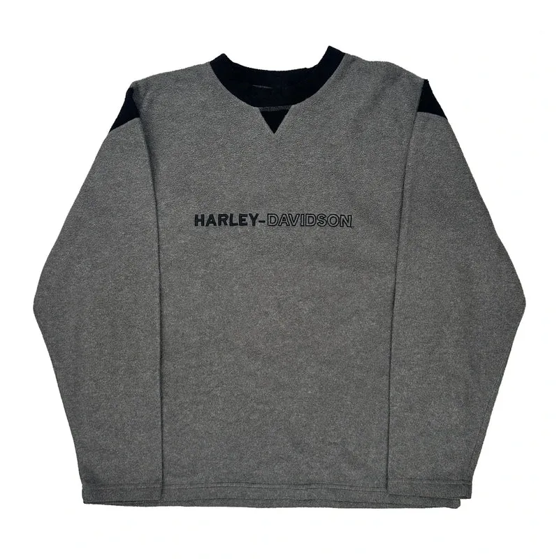 Chosa'S Harley-Davidson, Mesa, Arizona Harley Davidson Sweatshirt - Medium Gray Cotton Blend