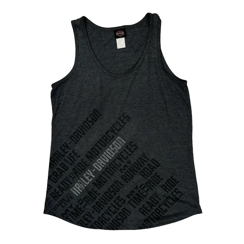 Harley Davidson Tank Top - Medium Gray Cotton
