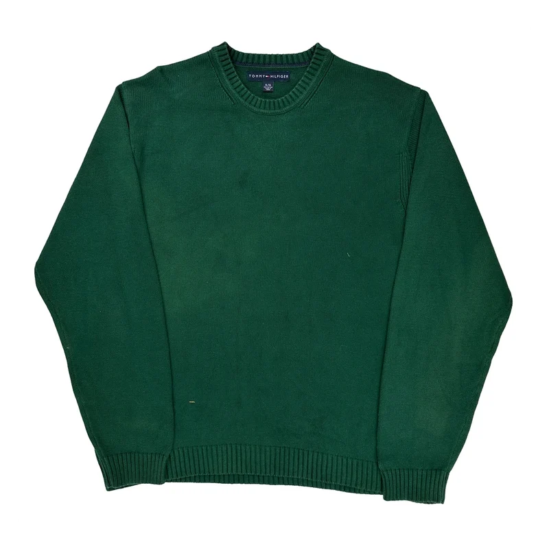 Tommy Hilfiger Sweater - XL Green Cotton