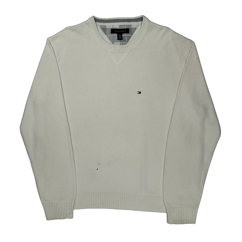 Tommy Hilfiger Sweater - XL White Cotton