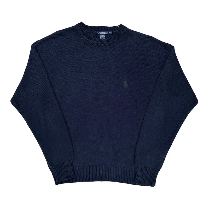 Nautica Sweater - Medium Navy Cotton