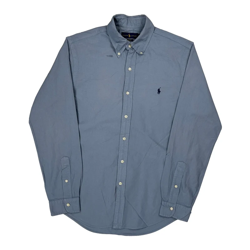 Ralph Lauren Slim Fit Shirt - Medium Blue Cotton
