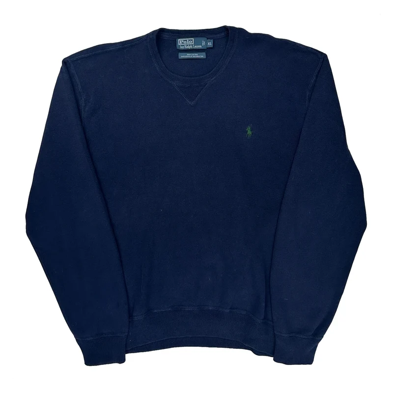 Polo By Ralph Lauren Sweatshirt - XL Navy Cotton