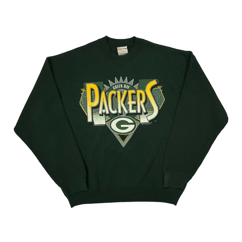 Green Bay Packers Grand Sport Football Sweatshirt - XL Green Cotton Blend