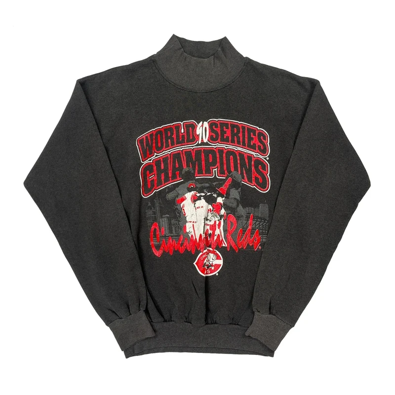 Cincinnati Reds Velva Sheen Graphic Sweatshirt - XL Gray Cotton
