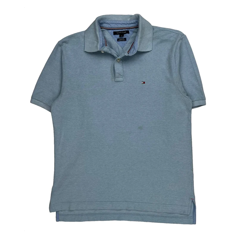 Tommy Hilfiger Polo Shirt - Small Blue Cotton