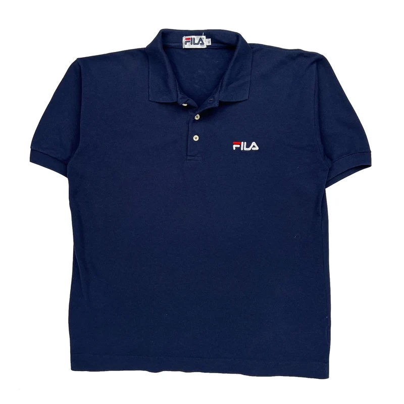 Fila Polo Shirt - XL Navy Cotton