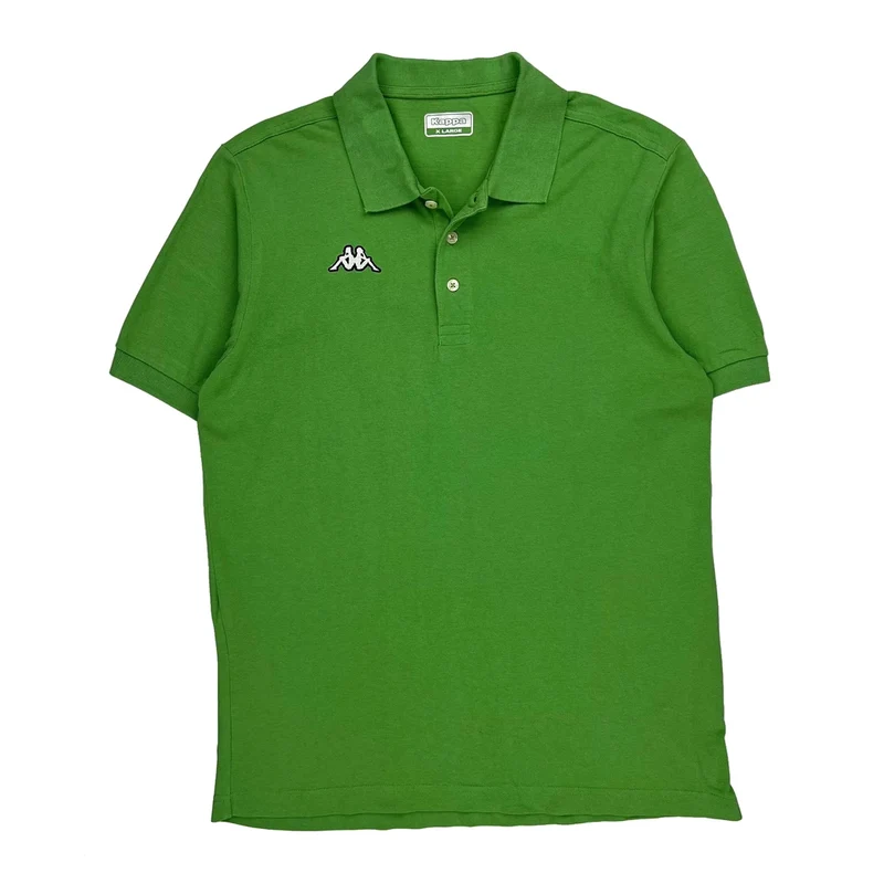 Kappa Polo Shirt - XL Green Cotton