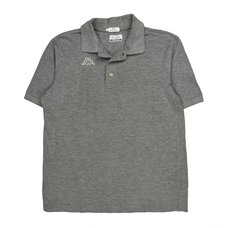 Kappa Polo Shirt - Large Grey Cotton