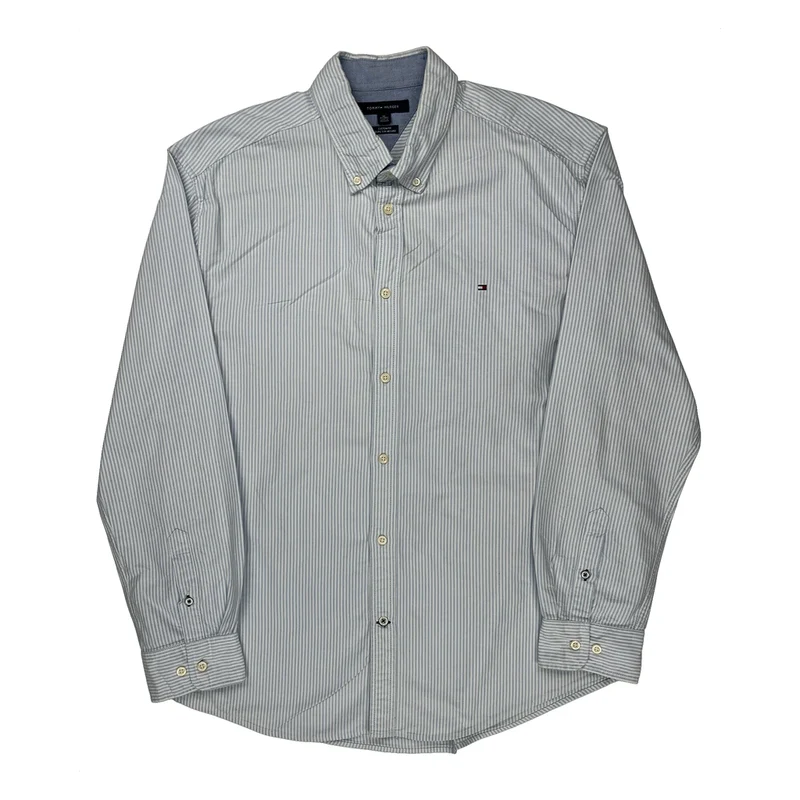 Tommy Hilfiger Striped Shirt - XL Blue Cotton
