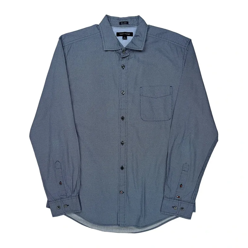 Tommy Hilfiger Shirt - Large Blue Cotton