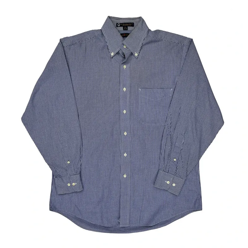 Tommy Hilfiger Checked Shirt - Medium Blue Cotton
