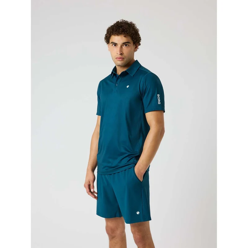 Ace mesh panel polo shirt