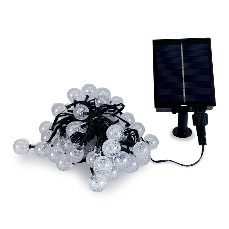 WHS Blackdeer 2.3cm Crystal Bubble String Light Solar 7m