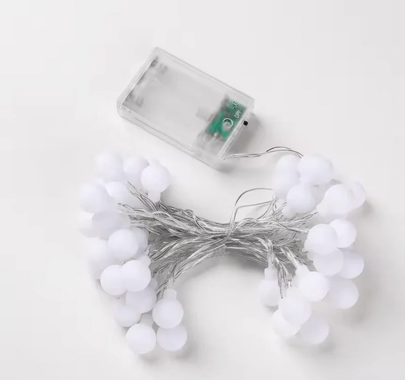 WHS Blackdeer 2.3cm Crystal Bubble String Light Battery 5m