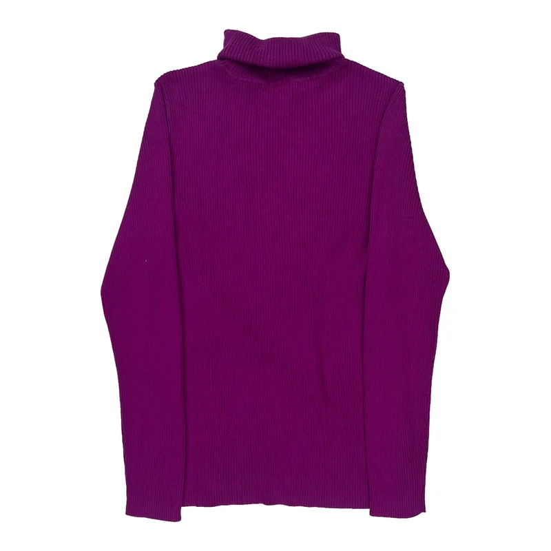 Ralph Lauren Sweater - Large Purple Cotton
