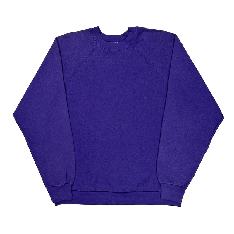 1990'S Blank Made In USA Tultex Sweatshirt - XL Purple Cotton
