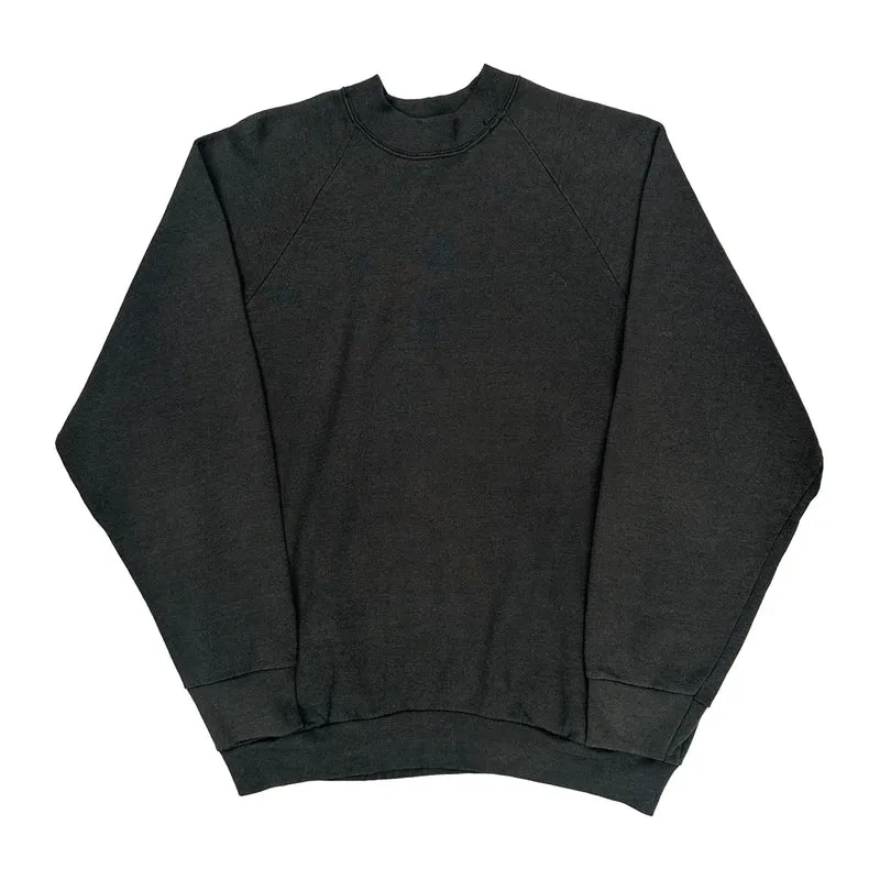 Made In USA 90S Blank Fruit Of The Loom Sweatshirt - XL Grey Cotton Blend