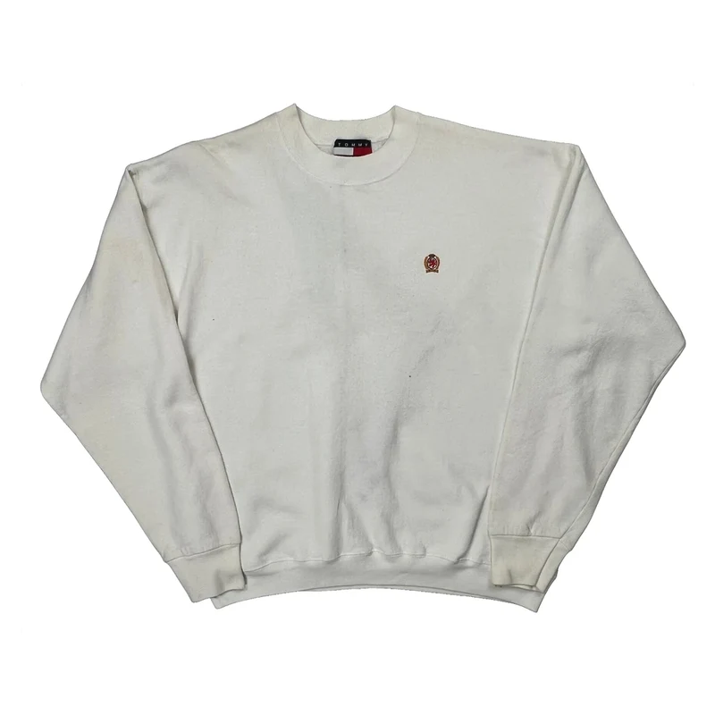 Tommy Hilfiger Sweatshirt - 2XL White Cotton