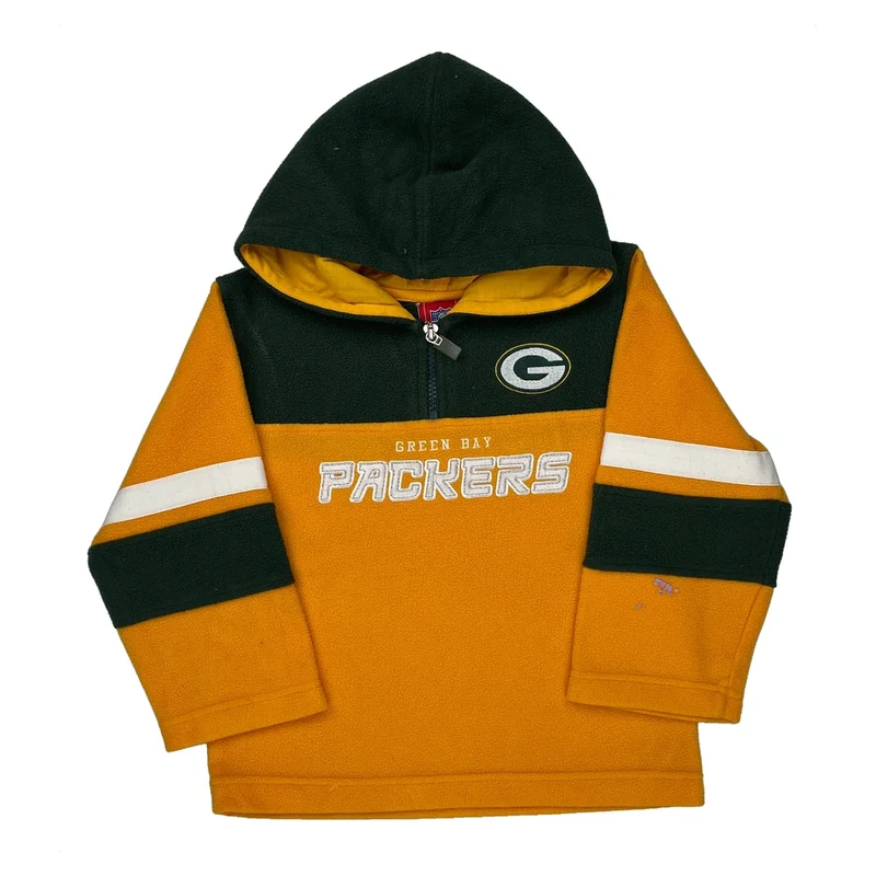 Age 4 Nfl Green Bay Packers Hoodie - XS Yellow Polyester
