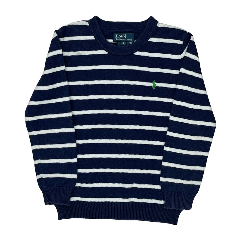 Age 5 Polo By Ralph Lauren Striped Sweater - XS Navy Cotton