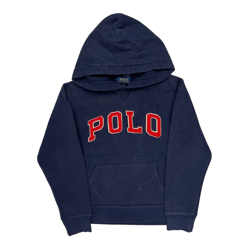 Age 10-12 Polo By Ralph Lauren Hoodie - Medium Blue Cotton