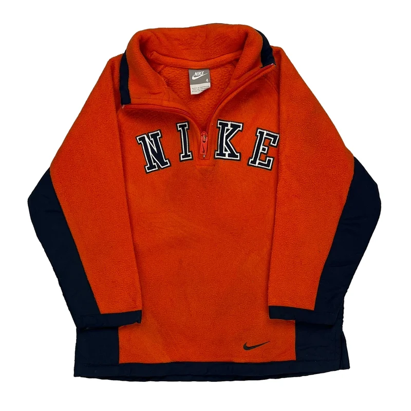 Age 4 Nike Spellout Fleece - XS Orange Polyester