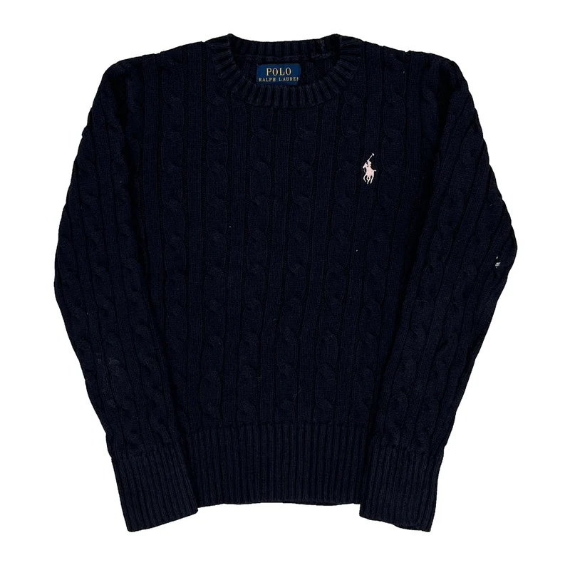 Age 7 Polo By Ralph Lauren Sweater - Small Navy Cotton