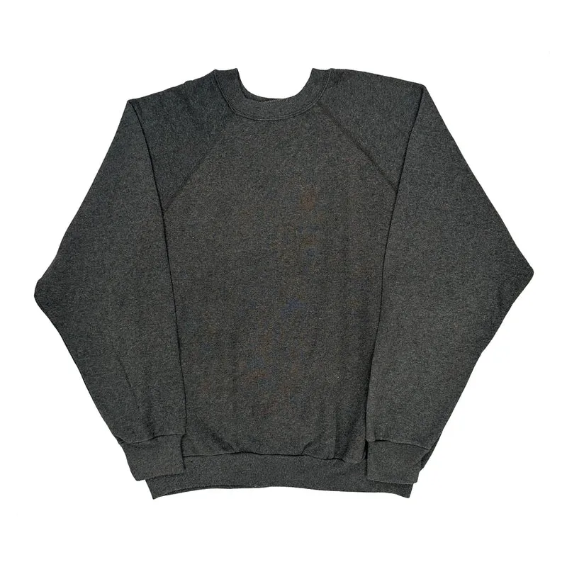 Made In USA 90S Blank Tultex Sweatshirt - XL Grey Cotton Blend