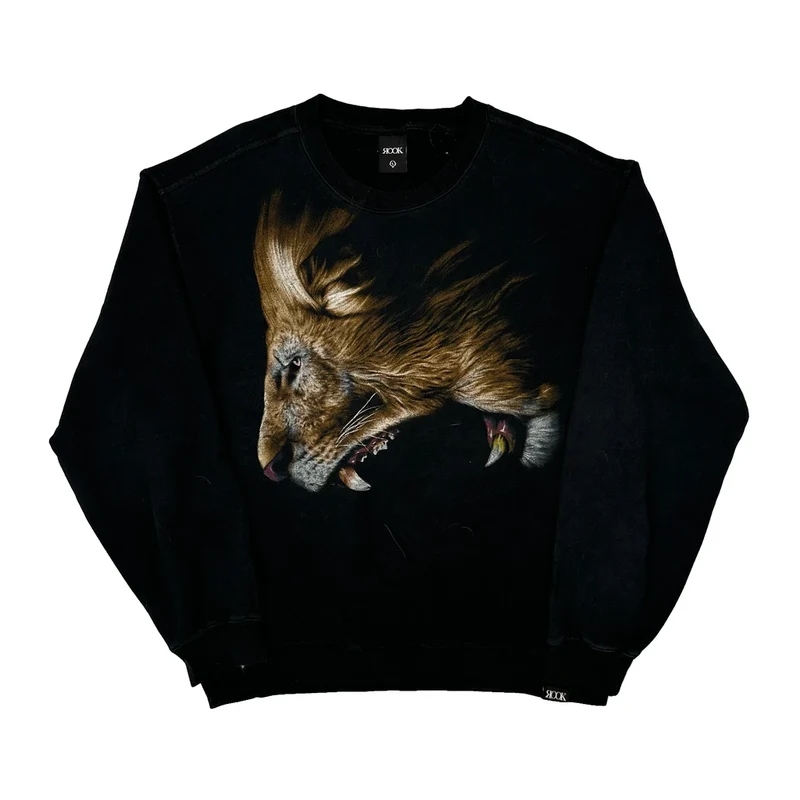 Rook Graphic Sweatshirt - Large Black Cotton