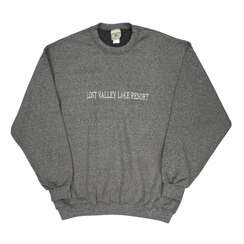 Lost Valley Lake Resort Lee Sweatshirt - XL Grey Cotton