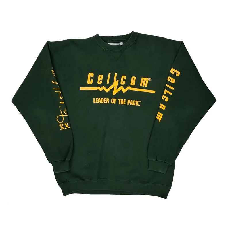 Made In USA Santee Leader Of The Pack Sweatshirt - Large Green Cotton Blend