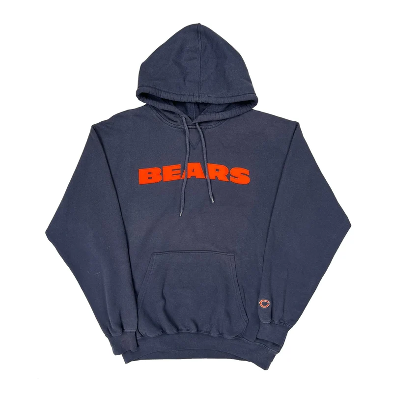 Chicago Bears Nfl Hoodie - XL Grey Cotton
