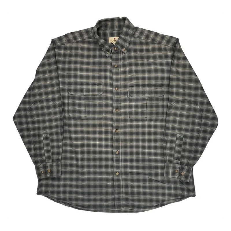 Woolrich Checked Shirt - XL Grey Cotton