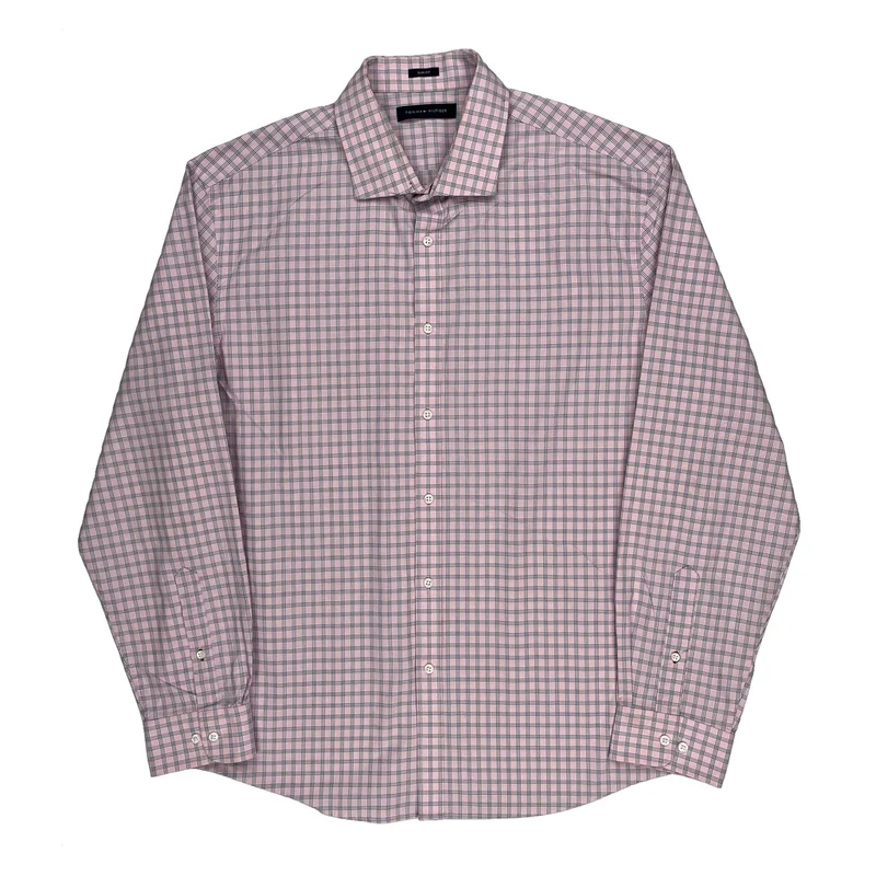 Tommy Hilfiger Checked Shirt - XL Pink Cotton