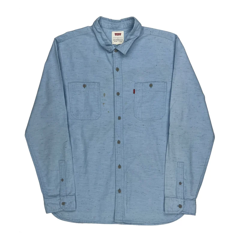 Levis Shirt - Large Blue Cotton