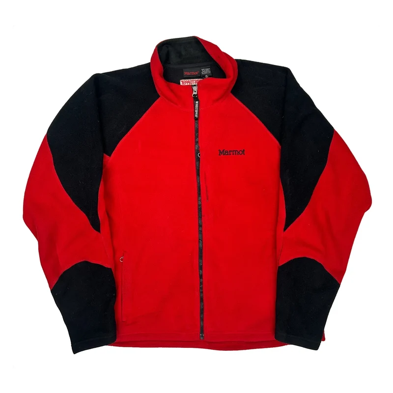 Marmot Fleece Jacket - XL Red Polyester