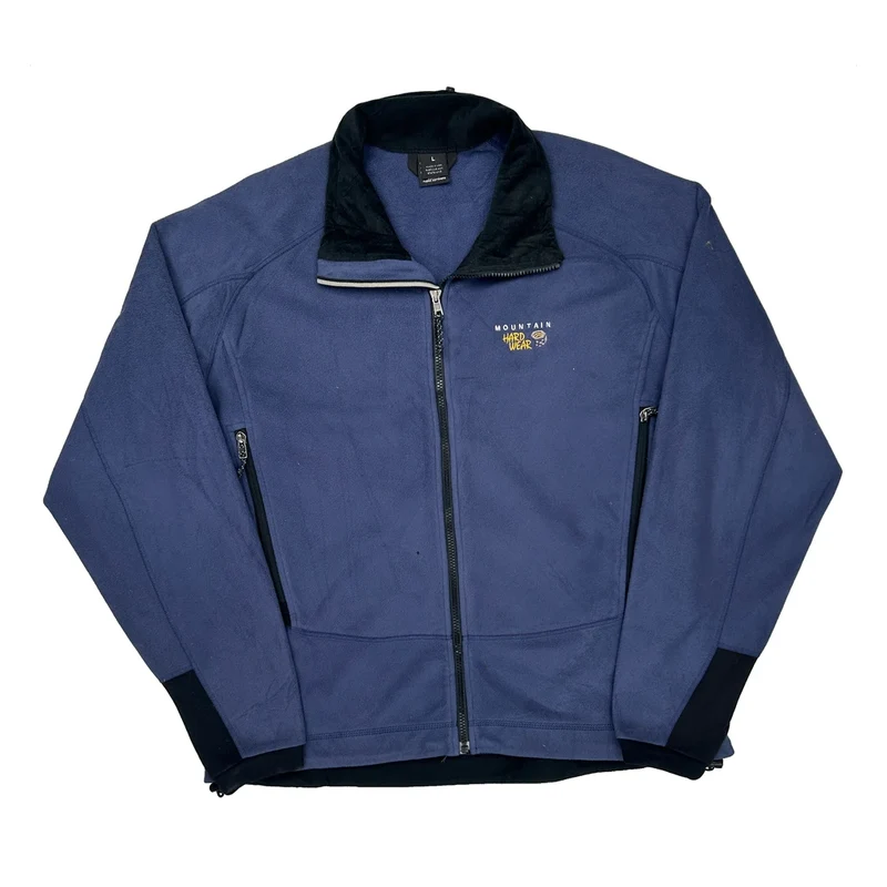 Made In USA Mountain Hard Wear Fleece Jacket - Large Blue Polyester