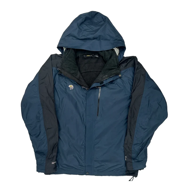 Mountain Hard Wear Waterproof Ski Jacket - Large Blue Polyester