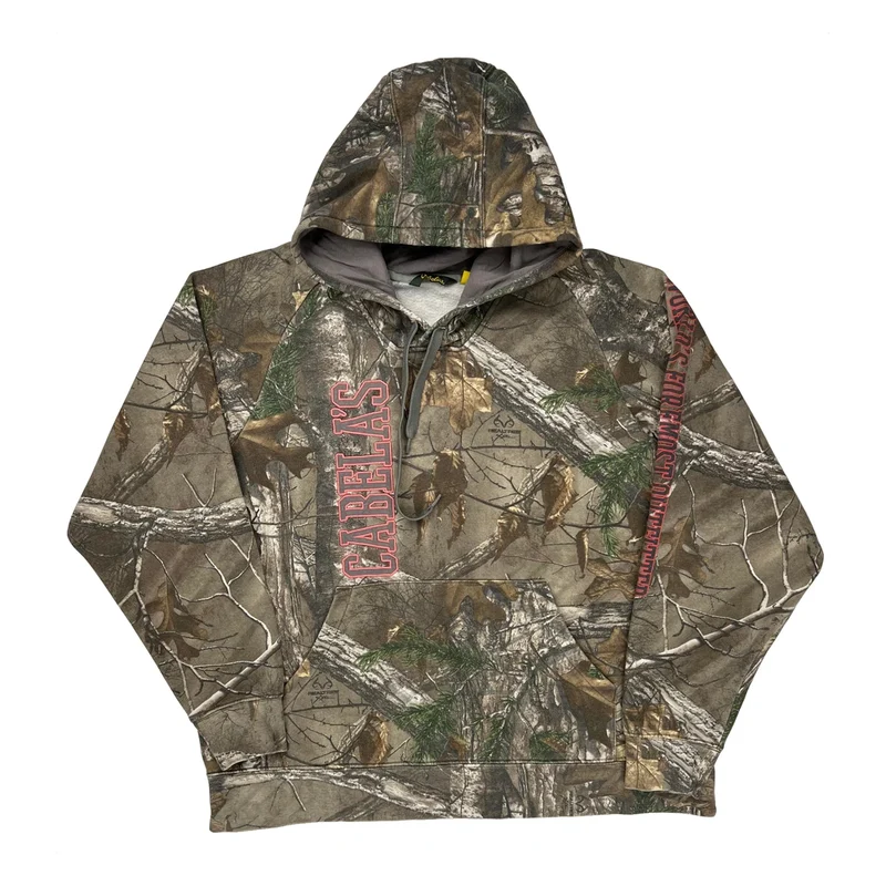 Cabelas Camo Hoodie - 2XL Camo Cotton Blend