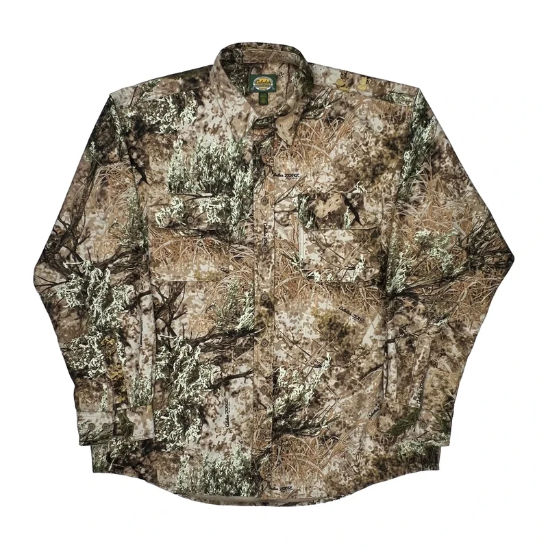 Outdoor Gear Cabelas Camo Shirt - XL Brown Cotton