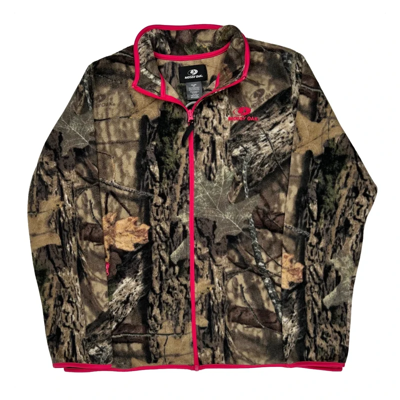 Mossy Oak Camo Fleece Jacket - 2XL Camo Polyester