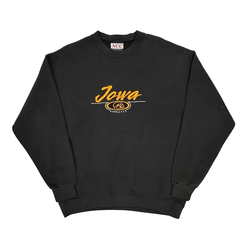 Iowa Hawkeyes Ncc College Sweatshirt - Medium Black Cotton