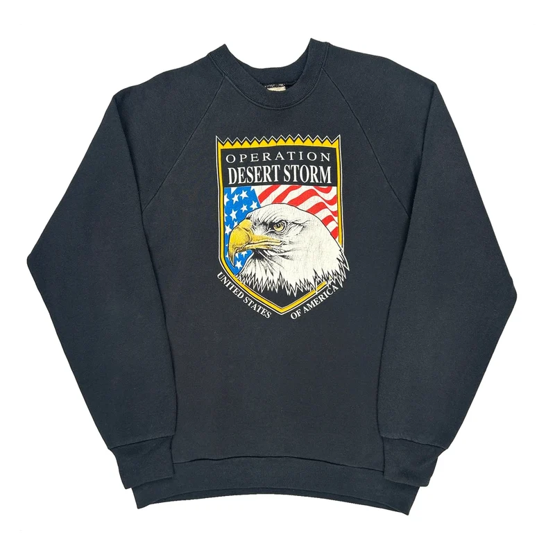 Fruit Of The Loom Graphic Sweatshirt - Large Black Cotton Blend