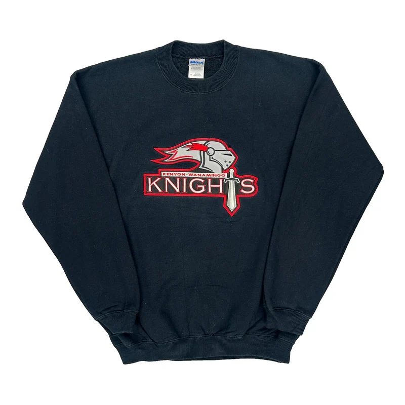 Knights Gildan Graphic Sweatshirt - Medium Black Cotton Blend