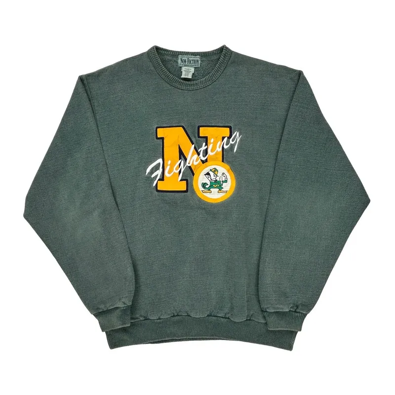 Fighting Non Fiction College Sweatshirt - Medium Gray Cotton
