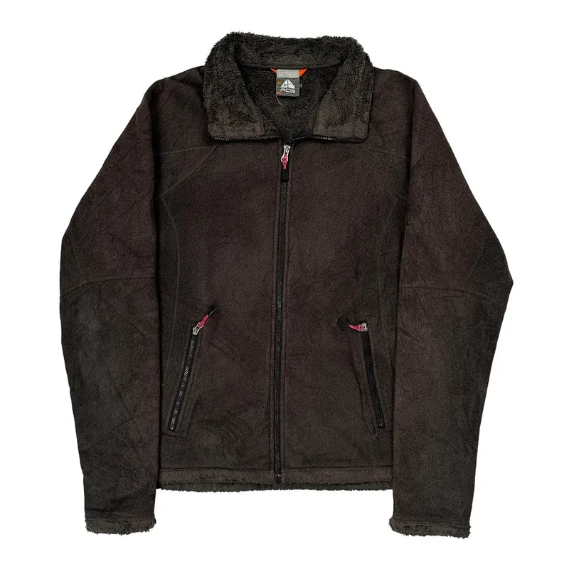 Nike Acg Fleece Jacket - Medium Black Polyester