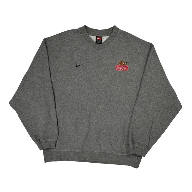 Emerald Bowl Nike Sweatshirt - Large Gray Cotton Blend