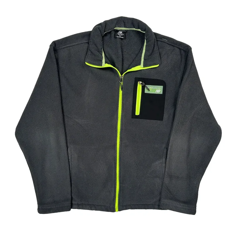 New Balance Fleece Jacket - XL Gray Polyester