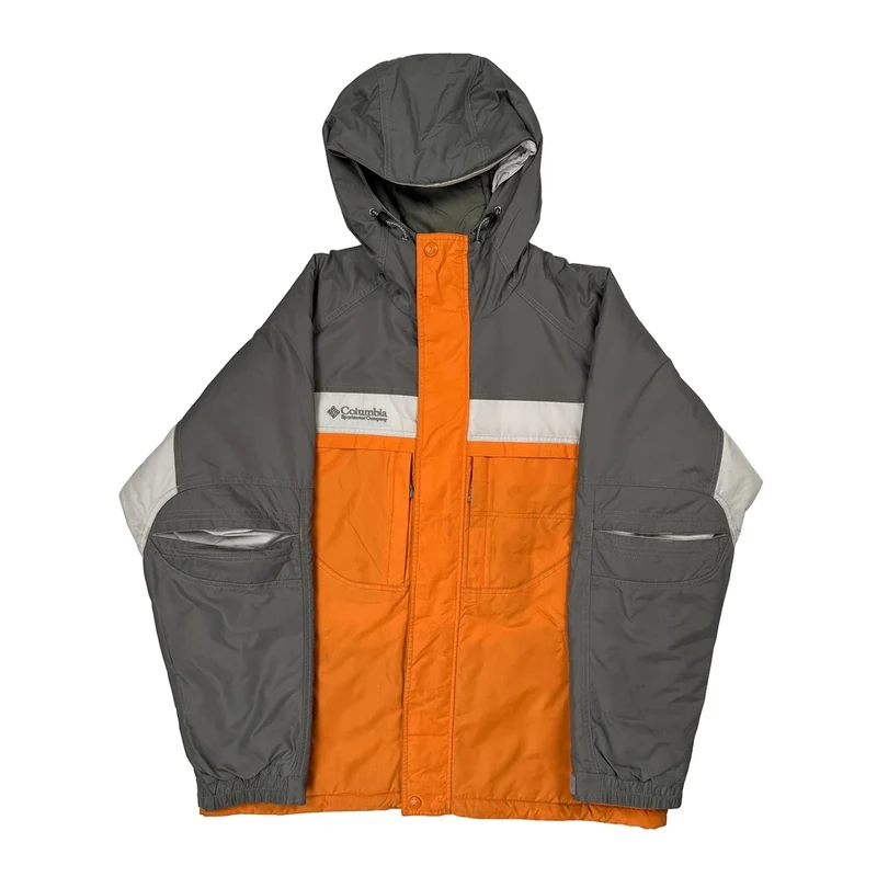 Columbia Ski Jacket - Large Gray Polyester